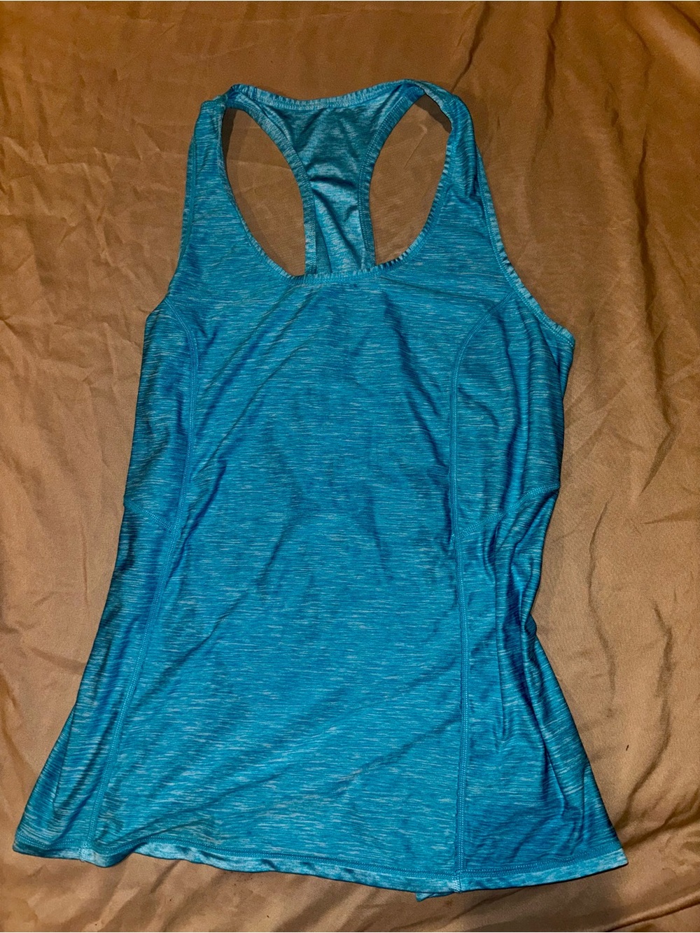 Xersion Blue Heather Racerback Performance Tank - Picture 4 of 9